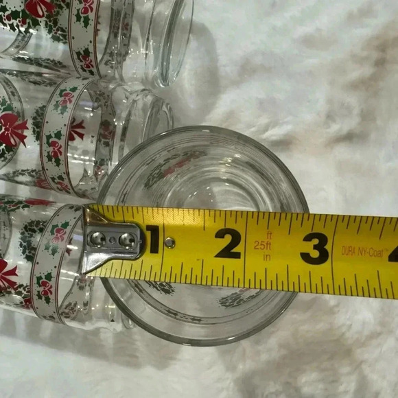 Vintage Indiana Glass Wreath Christmas Glasses - Picture 8 of 10